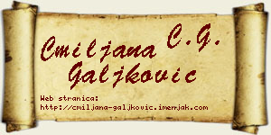 Cmiljana Galjković vizit kartica